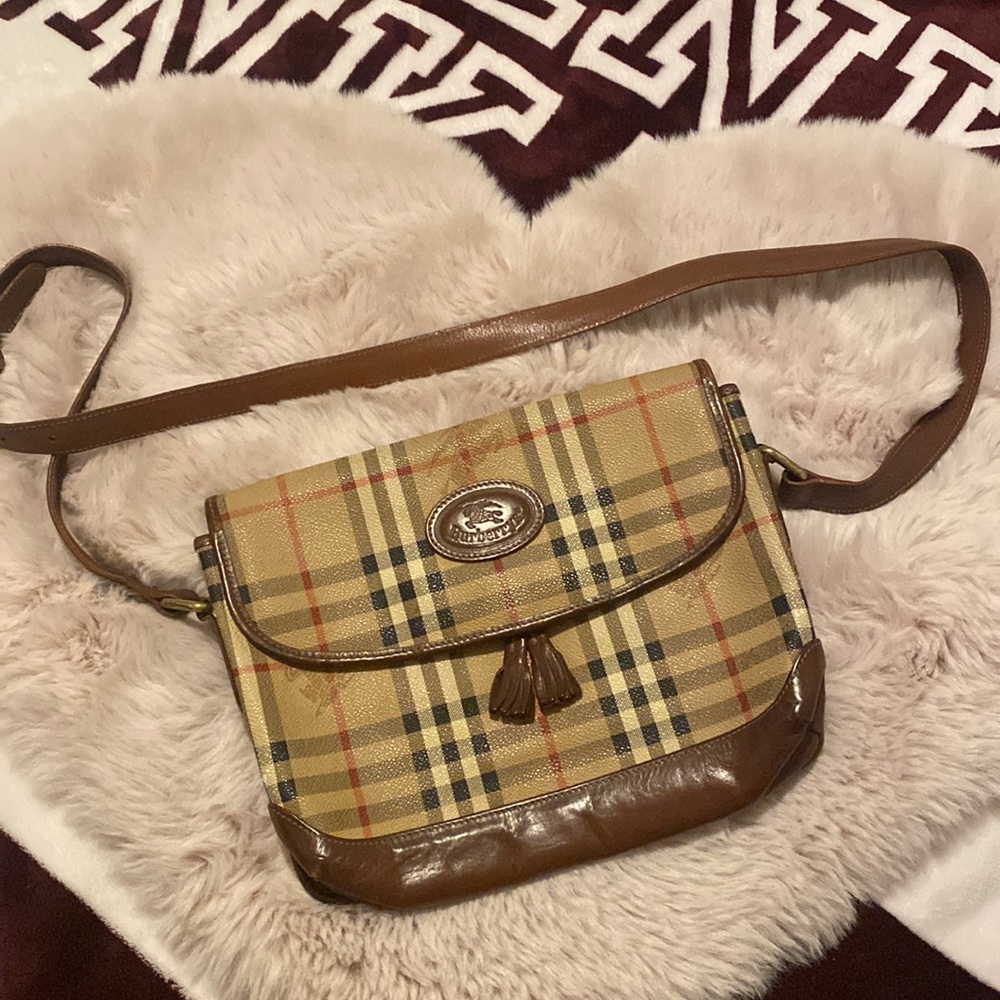 Burberry vintage messenger bag